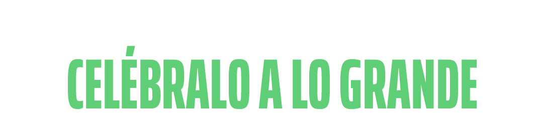 Nos pondremos en contacto contigo. Celébralo a lo grande